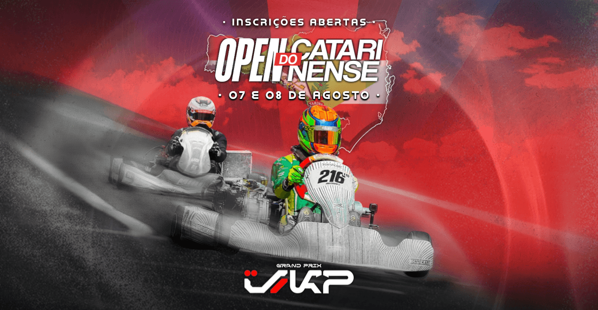 Banner do evento OPEN CATARINENSE DE KART - JKP 